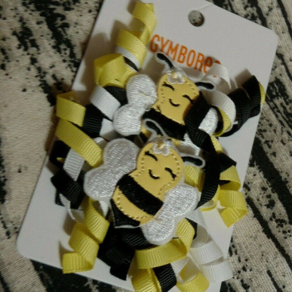 Gymboree Busy Little Bee Hair Clips Size 3 4 5 6 7 NWT, - Picture 1 of 4
